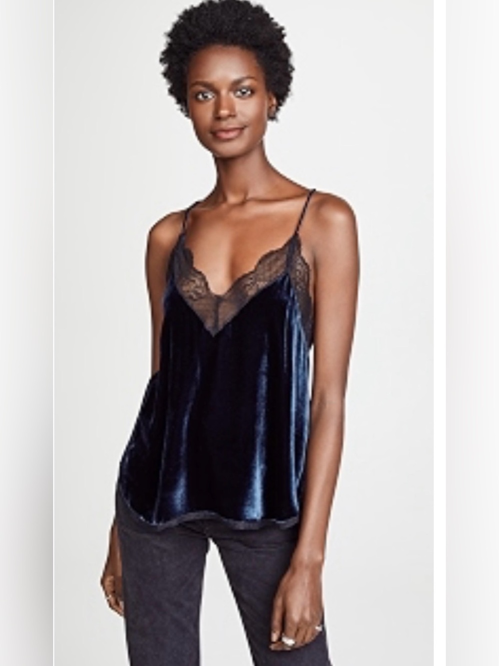 Zadig & Voltaire Christy Velvet Camisole Navy XS